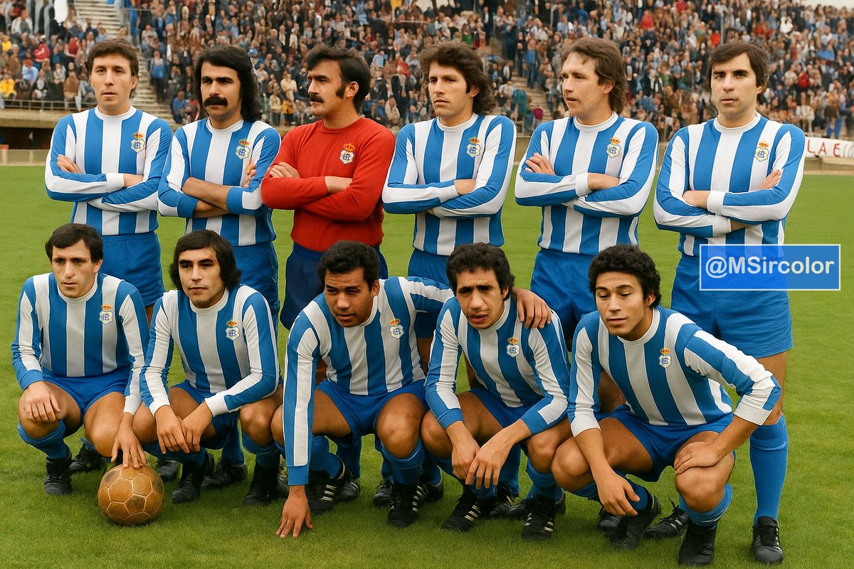 MSircolor's tweet photo. Le digo a la #IA que me pase esta foto del @recreoficial a color y miren lo que hace.Partido de futbol jugado en #EstadiodeVallecas contra el @RayoVallecano (2-0) jugado el 3-4-77 #Isabelo, #Sivianes #Alonso #Martí #Gerolami #Alcorta;;#Lápiz #Ocaña #Rivero #Espárrago y #Andrés👏 https://t.co/MSSXCEOnW8