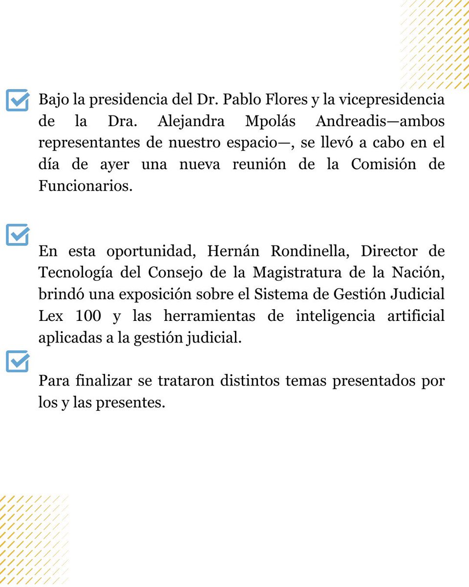 📌 COMISIÓN DE FUNCIONARIOS de la <a href="/AMFJNArgentina/">AMFJN Argentina</a>