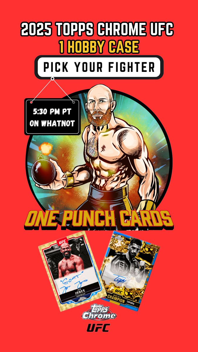 onepunchcards's tweet image. 🚨🚨 Live Tonight 5:30pm PT / 8:30pm ET 🚨🚨 whatnot.com/s/5vxSi9uE