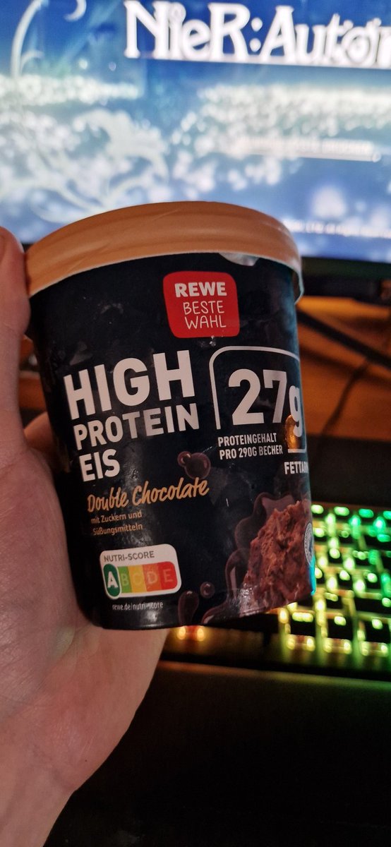 37° draußen - ich werde mir jetzt den ganzen Becher reindrücken