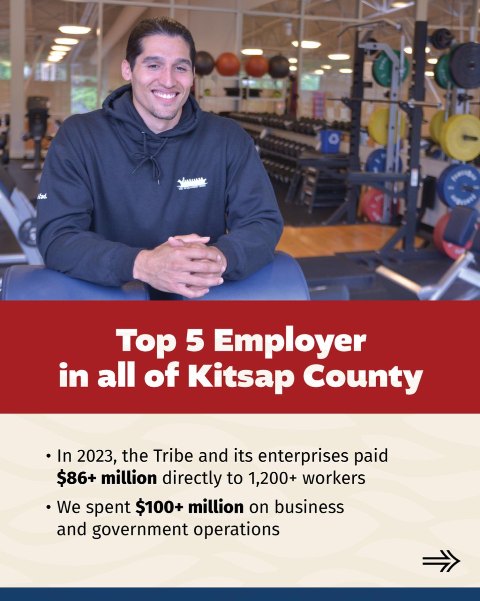 Clearwaterisfun's tweet image. 💼 Big news from the Suquamish Tribe!
Our latest economic impact report shows major growth in jobs, community investment &amp;amp; regional influence — all rooted in Kitsap County. 📊 We’re building a strong future, together
#SuquamishStrong #TribalEconomy #NativeExcellence #KitsapCounty