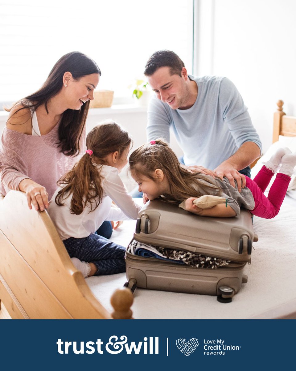 Vacation coming up? Add “estate plan” to your checklist. Platinum FCU members get 20% off with Trust &amp; Will! lkcs.co/3XMDygL #CreditUnionPerks #TravelSmart