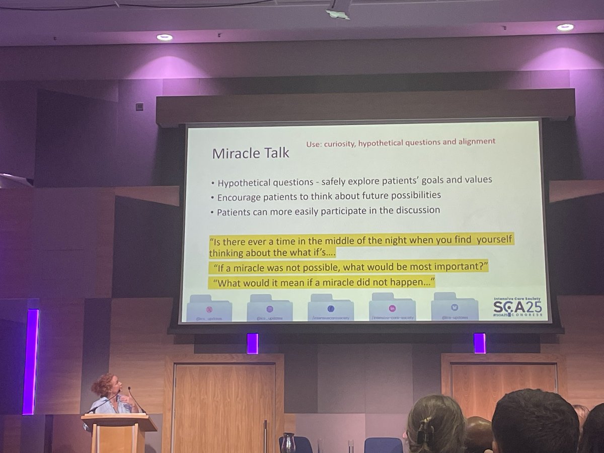 SharonBarker84's tweet image. #SOA25 Wrapping up Day 1 with an important reminder that communication is a skill to practice and regular updates and simulations to make sure we are meeting our patients and their families where they are is vital #vitaltalk