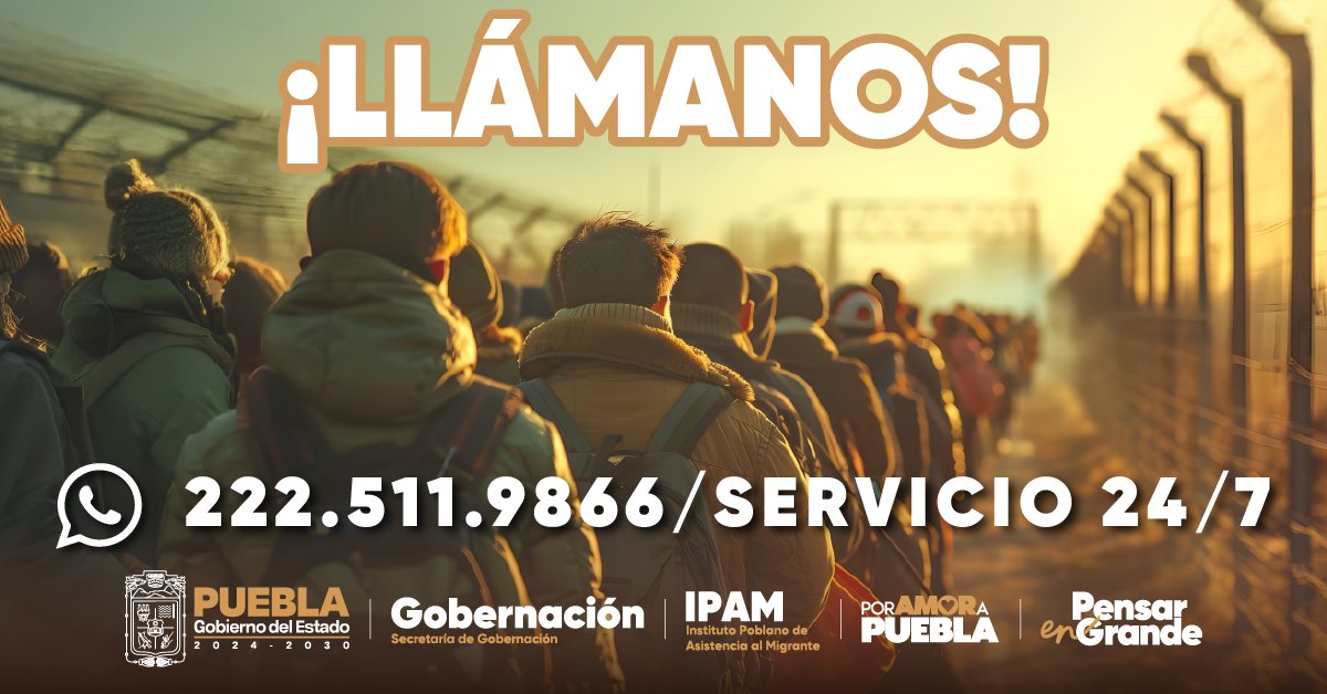 SEGOB Puebla (@segob_puebla) on Twitter photo 🌎🇲🇽Amiga, amigo migrante, te esperamos con los brazos abiertos, el <a href="/Gob_Puebla/">Gobierno de Puebla</a> y el #IPAM están contigo para orientarte y apoyarte con:
🫂Repatriación terrestre.
💼🌎 Migrante emprende.
✅Entre otros.
#PorAmorAPuebla #FuerzAAMigrante 🌎🇲🇽Amiga, amigo migrante, te esperamos con los brazos abiertos, el <a href="/Gob_Puebla/">Gobierno de Puebla</a> y el #IPAM están contigo para orientarte y apoyarte con:
🫂Repatriación terrestre.
💼🌎 Migrante emprende.
✅Entre otros.
#PorAmorAPuebla #FuerzAAMigrante