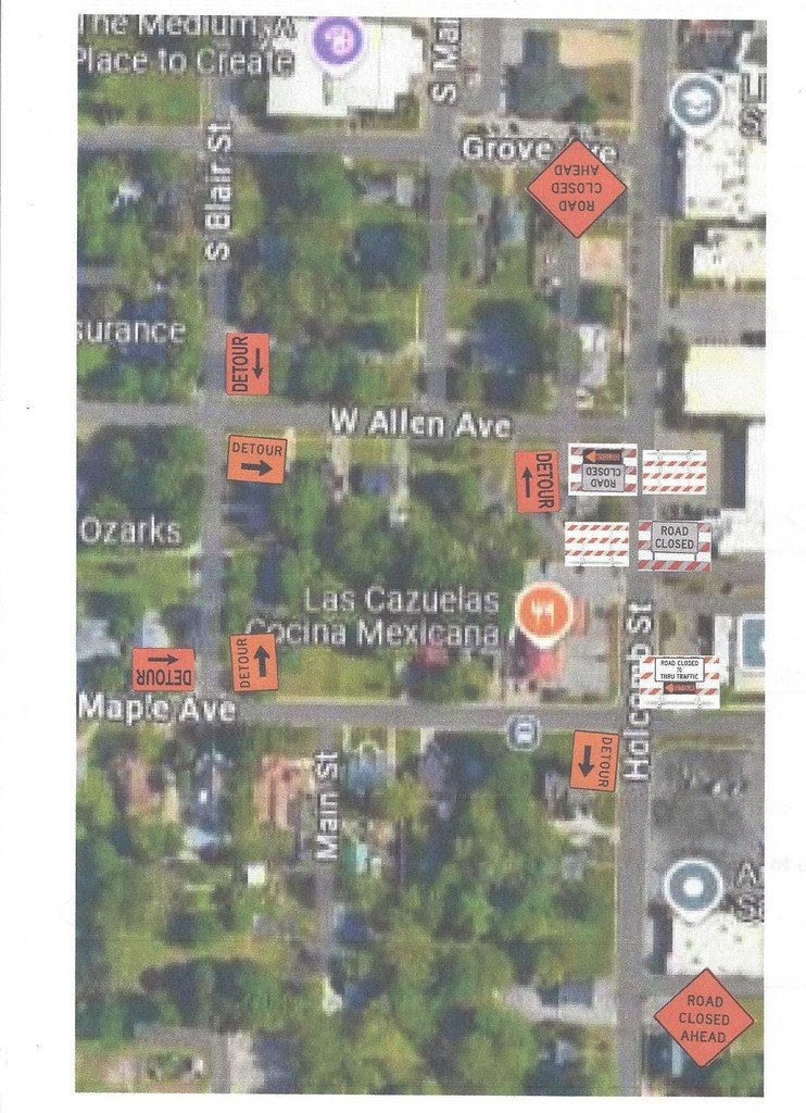 Road Closure:
310 Holcomb St will be closed Thursday July 3rd between the hours of 1pm-5pm. Monday July 7th and July 8th it will also be closed between the hours of 8:30am- 12:30 pm. 
See map for more information.