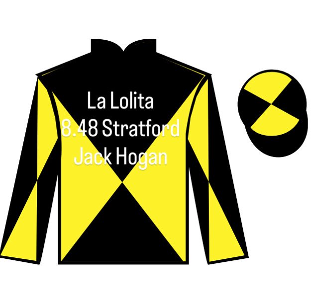 GaryHanmerRacing (@ghanmerracing) on Twitter photo La Lolita goes this evening in the 8.48 <a href="/stratfordraces/">Stratford Racecourse</a> with <a href="/hoganjack99/">Jack Hogan</a> on board π€ La Lolita goes this evening in the 8.48 <a href="/stratfordraces/">Stratford Racecourse</a> with <a href="/hoganjack99/">Jack Hogan</a> on board π€