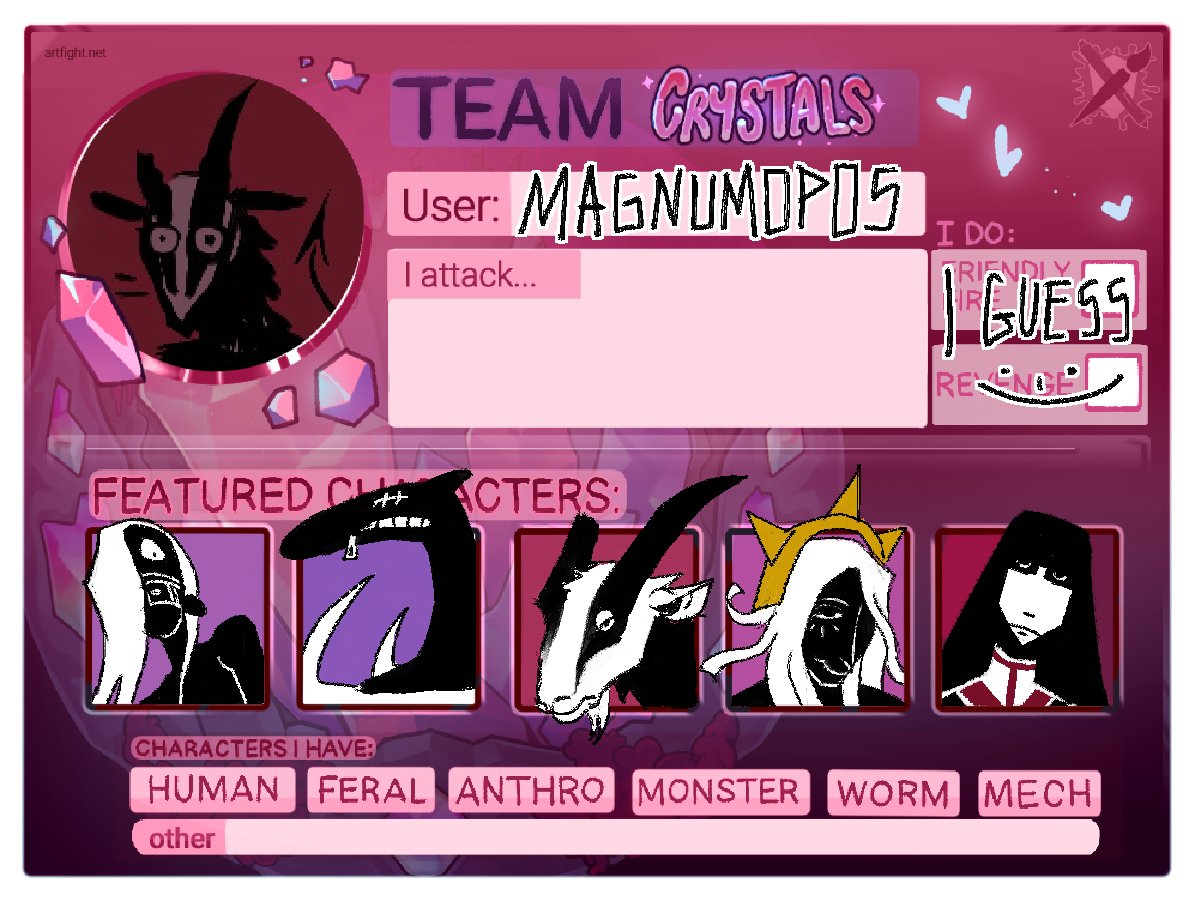 i'm actually doing #artfight this year YAY