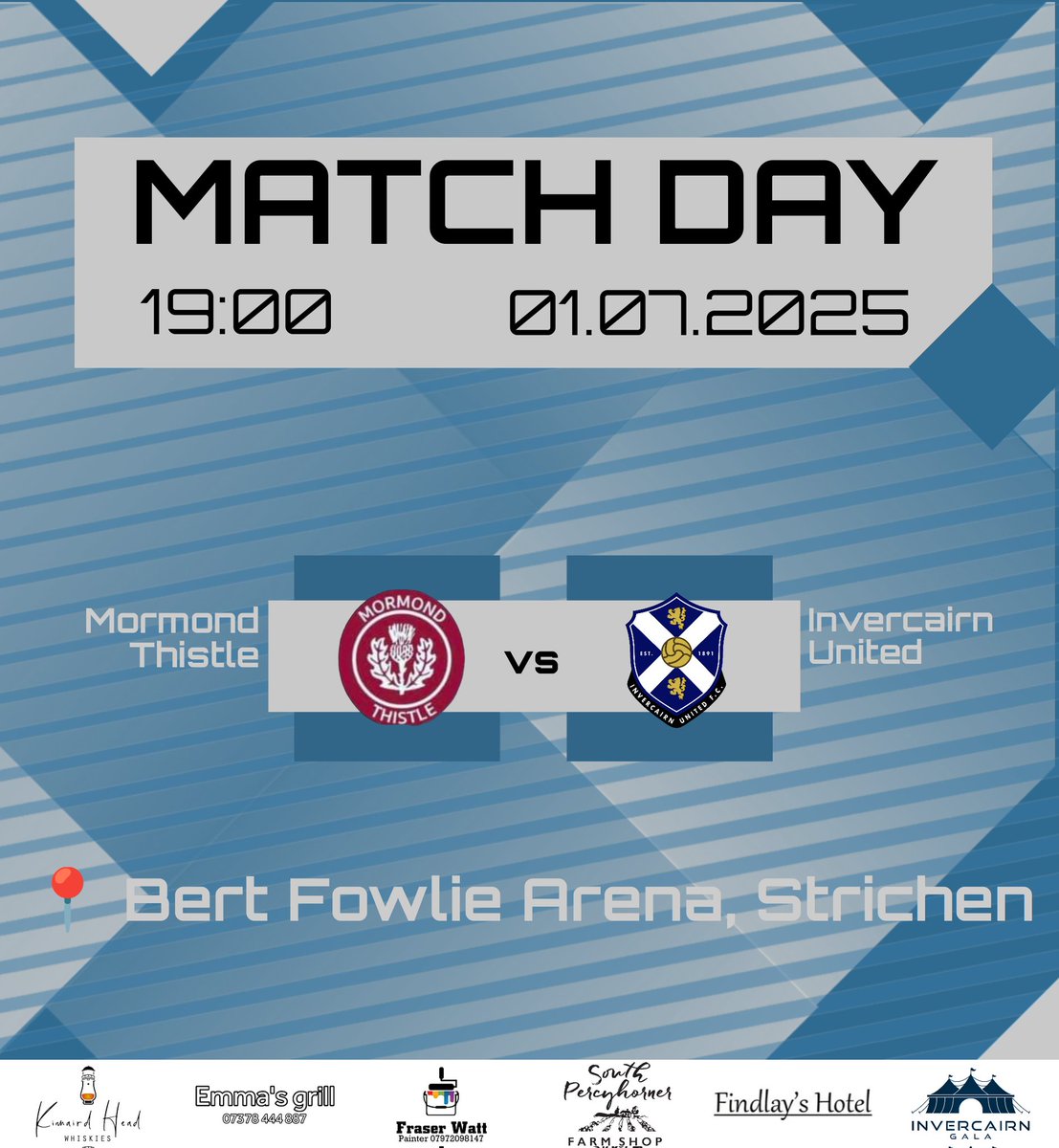 MATCHDAY:

The BELGERS vs. <a href="/MormondThistle/">Mormond Thistle FC</a> (A)
 
🏆 Longside Cup Semi Final
📍 Bert Fowlie Arena, Strichen
🕖 19:00

Semi Final action in the Longside Cup. Fine nicht fort.

#moniBelgers