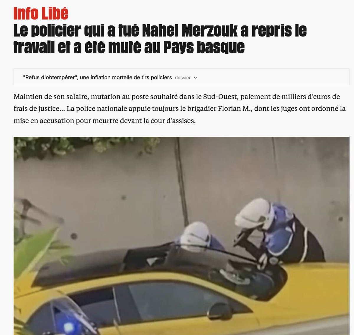 Observatoire du journalisme (Ojim) (@ojim_france) on Twitter photo đŽ"LibĂ©ration semble de plus en plus s'engager dans la rĂ©vĂ©lation d'identitĂ©s de particuliers" : rĂ©vĂ©lation de lâidentitĂ© de <a href="/Loreine_LAD/">Loreine đ«đ·đ°đ· Les Asiatiques Ă Droite</a>, divulgation du lieu de travail du policier poursuivi pour le meurtre de Nahel... Le journal LibĂ© accusĂ© de mettre des cibles dans le dos. đŽ"LibĂ©ration semble de plus en plus s'engager dans la rĂ©vĂ©lation d'identitĂ©s de particuliers" : rĂ©vĂ©lation de lâidentitĂ© de <a href="/Loreine_LAD/">Loreine đ«đ·đ°đ· Les Asiatiques Ă Droite</a>, divulgation du lieu de travail du policier poursuivi pour le meurtre de Nahel... Le journal LibĂ© accusĂ© de mettre des cibles dans le dos.