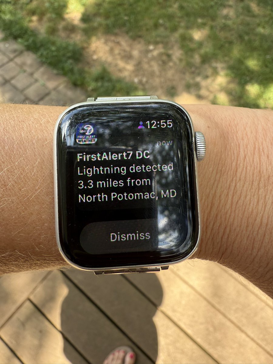 Sunny where I am, but lightning is close ⚡️⛈️ 

Love the lightning detection alert on the First Alert Weather app for 📲 Make sure to enable notifications. 

Search “7NewsDC” in the App Store. Or click here: WJLA.com/mobile