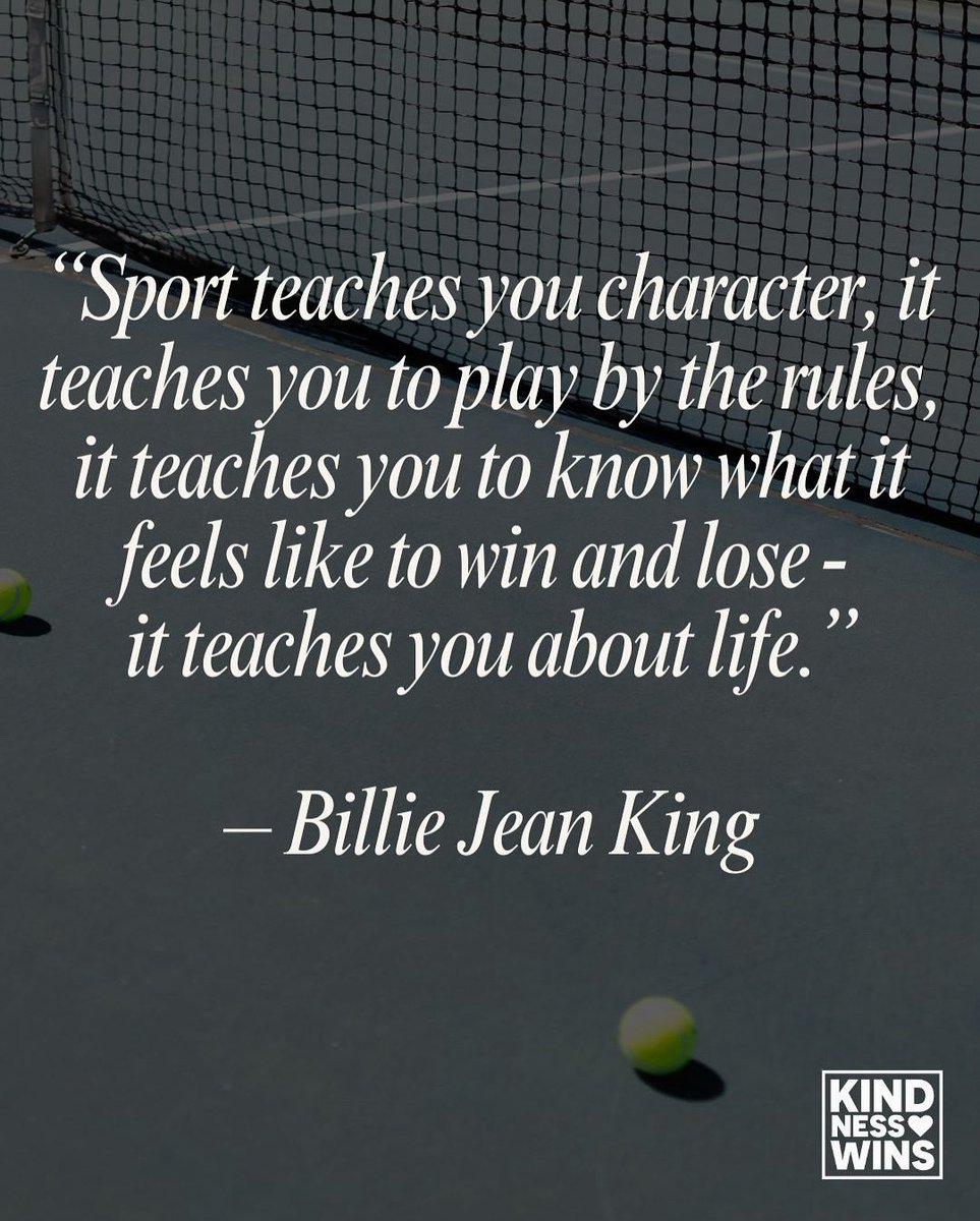 Happy July! What sport are you playing this month? 🩶

<a href="/BillieJeanKing/">Billie Jean King</a> #qotd #kindnesswins