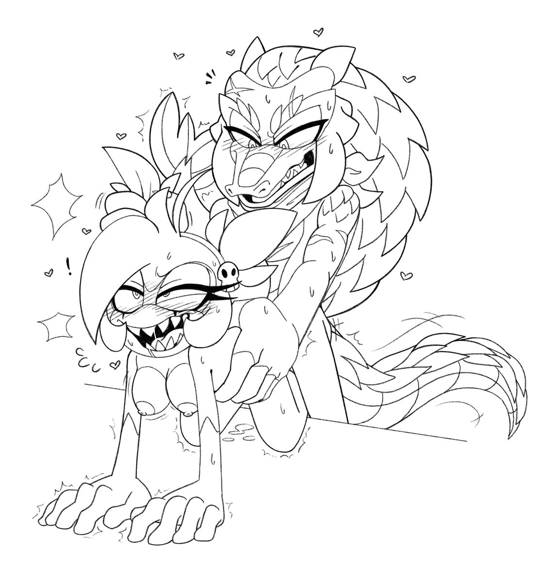 Comm done for <a href="/QuailsRcool/">Gah-Goober</a>❤️‍🔥

With <a href="/OofAunty/">NaughtyAunty 🔞</a>💦