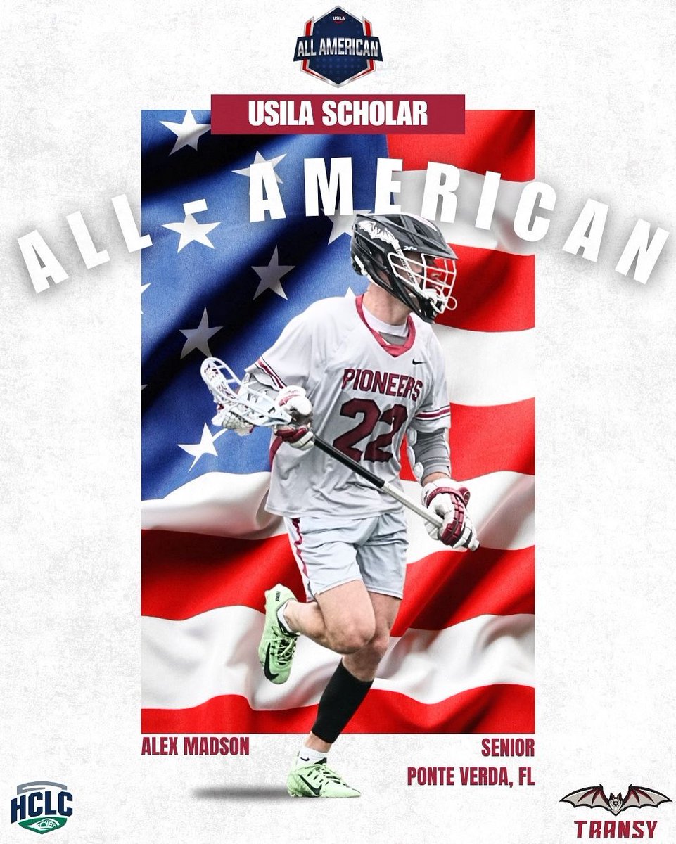 TransySports's tweet image. The United States Intercollegiate Lacrosse Association (USILA) announced the 2025 Scholar All-Americans on Tuesday. Alex Madson was selected as a Scholar All-American. #FlyPios