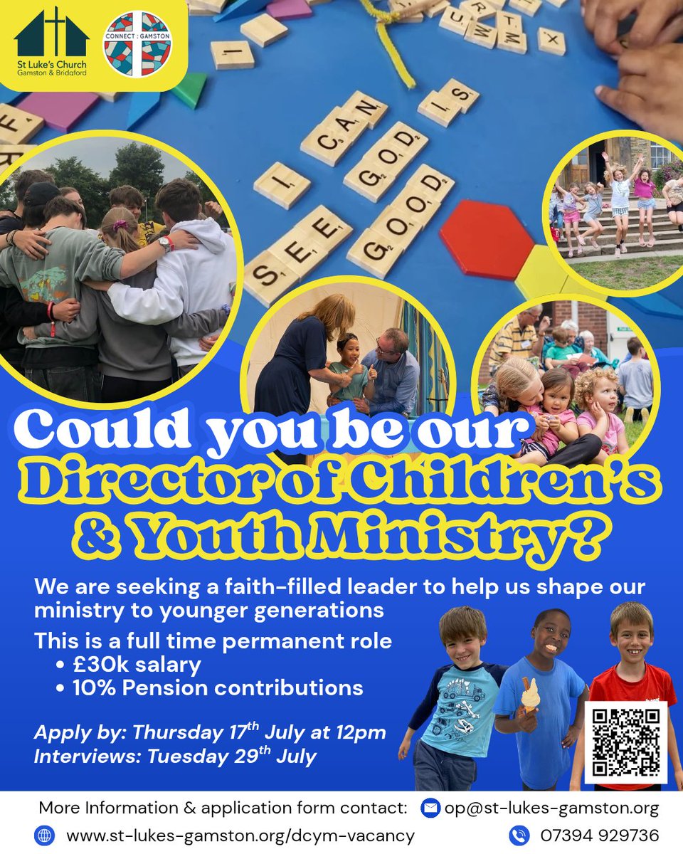 We so, so want to find the right person for this post and we are so ready to welcome them, support them, pray for them and see them thrive in the role. 
Please share this post! 
There are volunteers ready, a budget for the work and scope to be creative.