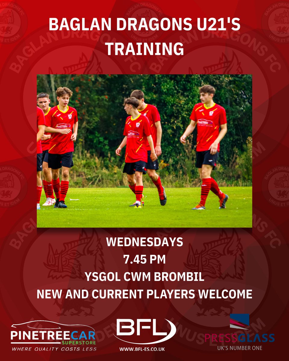 Our under 21's will play in the FAW development league next season. Training begins tomorrow at 7.45 at Cwm Brombil school. New and current players welcome