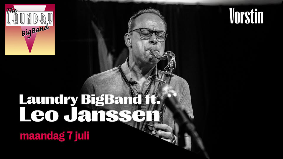 Wasdag (157) met Leo Janssen (Saxofoon) en Ide van Gelder (Vocals). Iedereen is welkom voor een kijkje in de keuken van The Laundry Big Band tijdens de openbare repetitie (20:00h tot 21.15h) en wasdagconcert (21:30h tot 22:30h)
@devorstin <a href="/bigband/">FTO Bigband</a> <a href="/jazz/">Jasmine</a> @uhilversum <a href="/mediastad/">Mediastad</a>