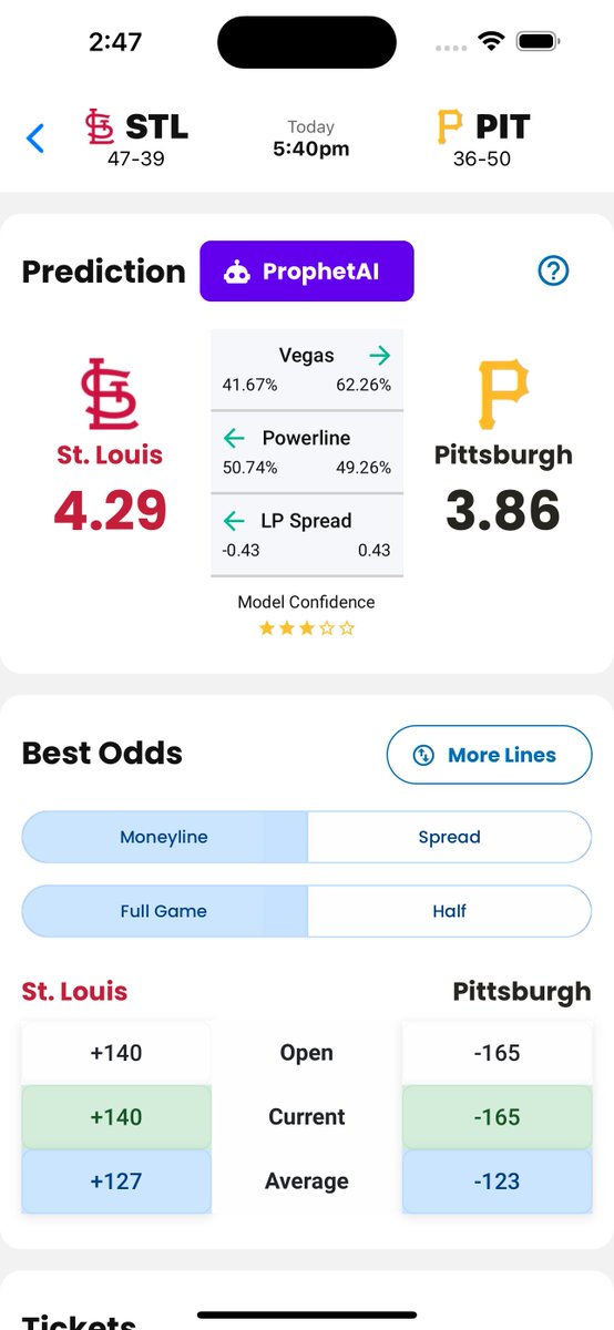 LineProphetLLC's tweet image. Excited for the #ProphetAI drop this week?

💥 Model Confidence ratings generated through machine learning
💥 ProphetAI chat with model integration
💥 New UI and sorting algorithms to find the games you need quickly

🔗 LineProphet.com/packages

#ProphetAI #GamblingX #ComingSoon