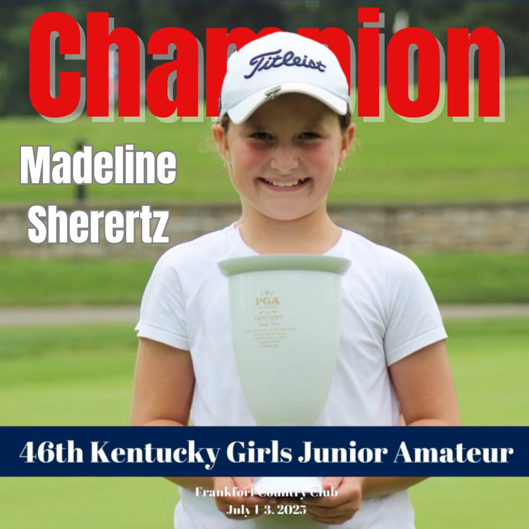 The Golf Academy (@golfacademypr) on Twitter photo Great playing by @madelinesherertzgolf on her win in the Kentucky Junior Am!
<a href="/callawaygolf/">Callaway Golf</a> <a href="/inwardhalfgolf/">Inward Half</a> <a href="/oakley/">Oakley</a> @corykaufmangolf <a href="/jjsnider67/">Joshua Snider</a> @jesse_massie_pga Great playing by @madelinesherertzgolf on her win in the Kentucky Junior Am!
<a href="/callawaygolf/">Callaway Golf</a> <a href="/inwardhalfgolf/">Inward Half</a> <a href="/oakley/">Oakley</a> @corykaufmangolf <a href="/jjsnider67/">Joshua Snider</a> @jesse_massie_pga