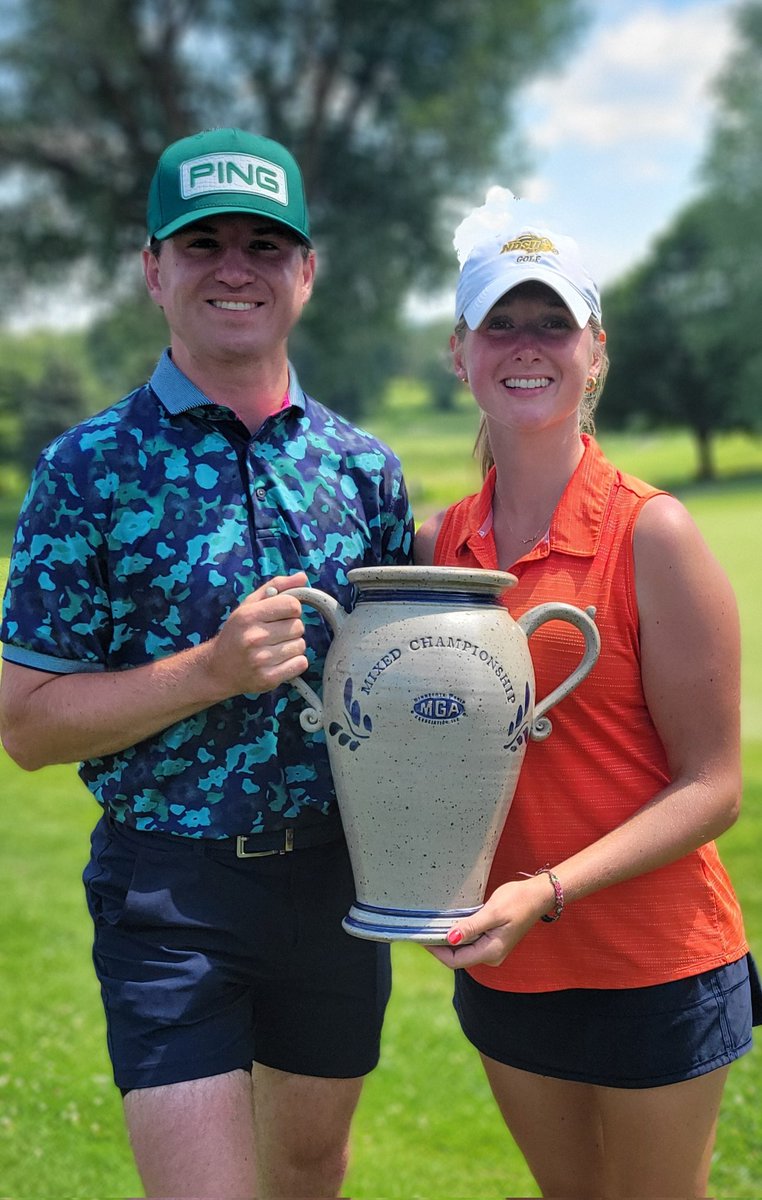 The brother-sister combo of Ben and Madi Hicks win the 35th <a href="/MNGolfAssn/">Minnesota Golf Association</a> Mixed Amateur Team Championship <a href="/hastings_gc/">Hastings Golf Club</a>, shooting 10-under 134. Ben wins for the second time (w/ Julia Hall in 2020) while Madi collects her first win at the event.