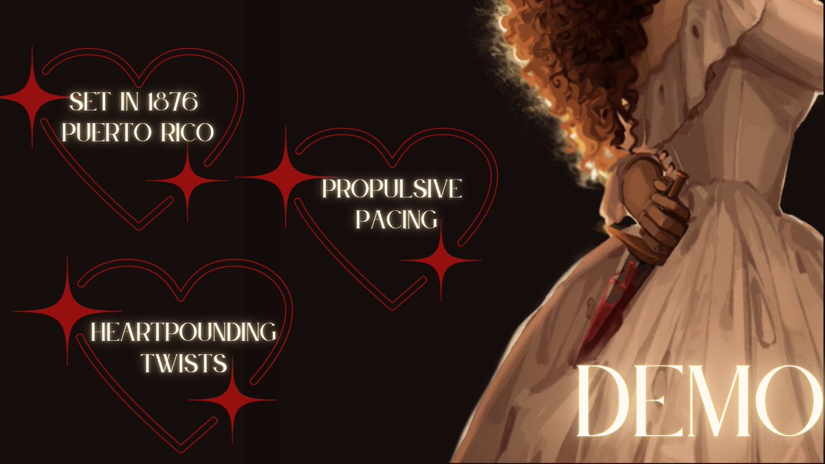 sanchez_m_m's tweet image. #editorsguide for CASA DEL DEMONIO (formerly called House of Hunger)
❤️YA Gothic Horror
🐦⬛Inspired by Poe's Tell-Tale Heart & Mexican Gothic
🏝️Set in 1876 Puerto Rico
🫀Hearts under the floor theme
🩸Blood feedings and bad bargains
🫢Secrets, betrayal, and slow burn
🖤Agented…