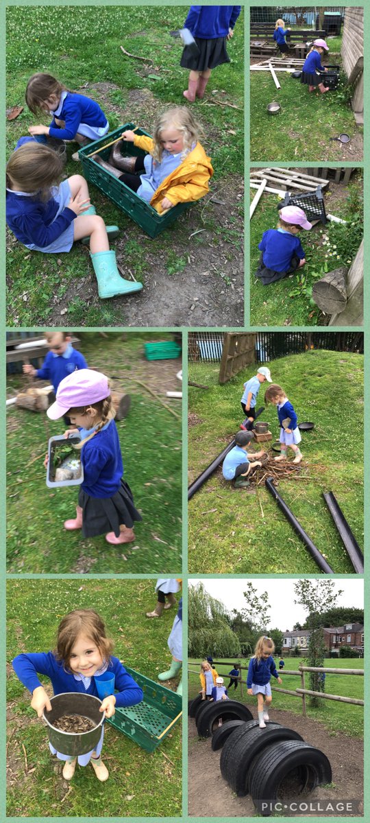 Nursery have been learning outside and having lots of fun with their friends on our forest school adventure this week. They have been cooking, digging, balancing and making a campfire using their imagination. 
#ffpseyfs