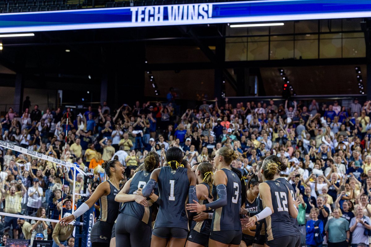 Georgia Tech is taking over!

Takeover Day on @ACCNetwork kicks off at midnight. 

Tune in at 10:00 a.m. to catch the Yellow Jackets' sweep of No. 13 Florida.

#StingEm x #PointTech 🐝