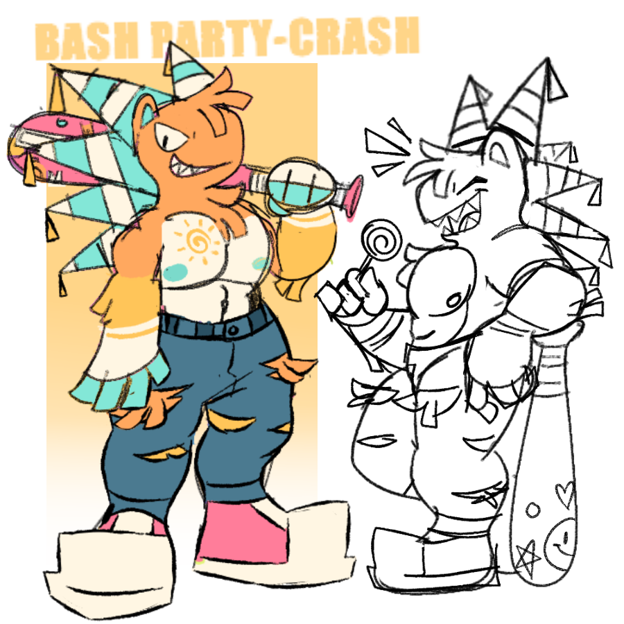 pinata oc idea i've been toying around with 🍭 