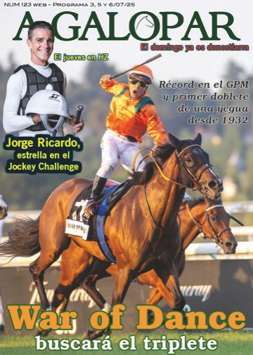 📍War of Dance con licencia para un tercer Gran Premio de Madrid
📍Arizkorreta firma su mejor primavera 
📍Jorge Ricardo con opciones en HZ de aumentar su récord 
📍Poderío latino en el  #Jockeychallenge 2025
📍Naxos apunta al Gobierno Vasco 
👉🏽Infórmate: noticias.agalopar.com/a-galopar-123-…