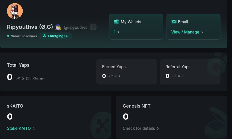 How long i have to wait to yap yaps😭 where is smart people 
<a href="/KaitoAI/">Kaito AI 🌊</a> #Crypto #KAITO #Yaps