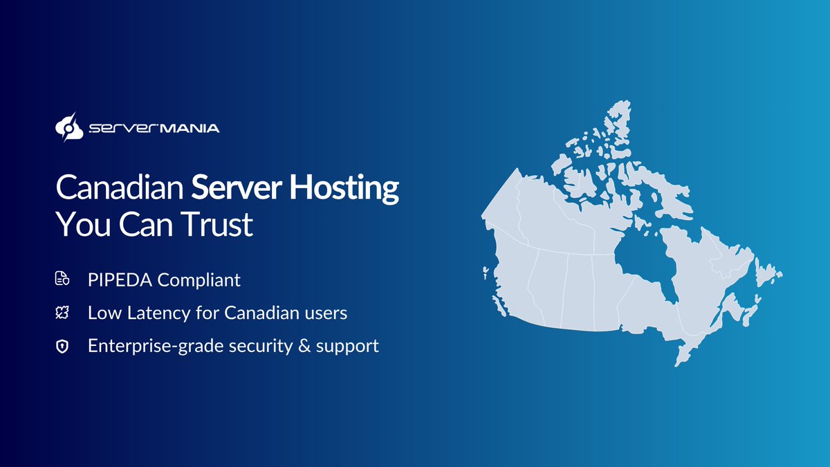 Happy #CanadaDay! 🍁 Celebrate with local hosting in Vancouver &amp; Montreal! True Canadian data residency, low latency, and enterprise-grade security.

Learn more: servermania.com/dedicated-serv…

#CanadianHosting #PIPEDA #ServerMania