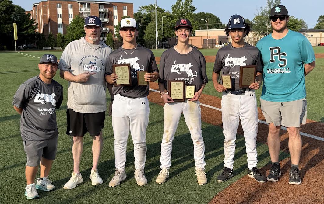 Greater Boston League (@leagueboston) on Twitter photo Mass. Baseball Coaches (MBCA) Freshmen Select State All-Star Game Awards Ceremony, l-r Connor Pratt (PlyNo),Phil Cook (Malden), Brennan Malloy/MVP <a href="/smhbb10/">St.Marys Baseball</a> Cristian Valentino/MVPitcher (NoAndover) Davante Layne/Gold Glove <a href="/MaldenHS_Sports/">MHS Athletics</a> Coach Drew (PlyNo) <a href="/BostonHeraldHS/">Danny Ventura</a> Mass. Baseball Coaches (MBCA) Freshmen Select State All-Star Game Awards Ceremony, l-r Connor Pratt (PlyNo),Phil Cook (Malden), Brennan Malloy/MVP <a href="/smhbb10/">St.Marys Baseball</a> Cristian Valentino/MVPitcher (NoAndover) Davante Layne/Gold Glove <a href="/MaldenHS_Sports/">MHS Athletics</a> Coach Drew (PlyNo) <a href="/BostonHeraldHS/">Danny Ventura</a>