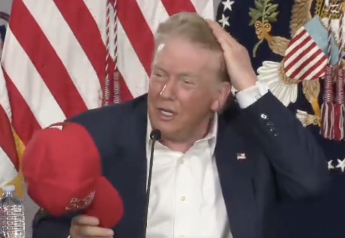 AutismCapital's tweet photo. Trump making sure he's looking slick. 😂 https://t.co/SoxVrB5lFG