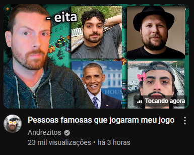Só nesse vídeo:
André passou pano pra Monark e Notch
Chamou Trump pra jogar o jogo dele
Acusou Oruam de estar envolvido com crime organizado
Chamou orochinho de medíocre 
Mandou se cancelar inscrição no botão turbo
Chamou um projeto da eletrolux de bosta
Chupou saco da BIC
Falou