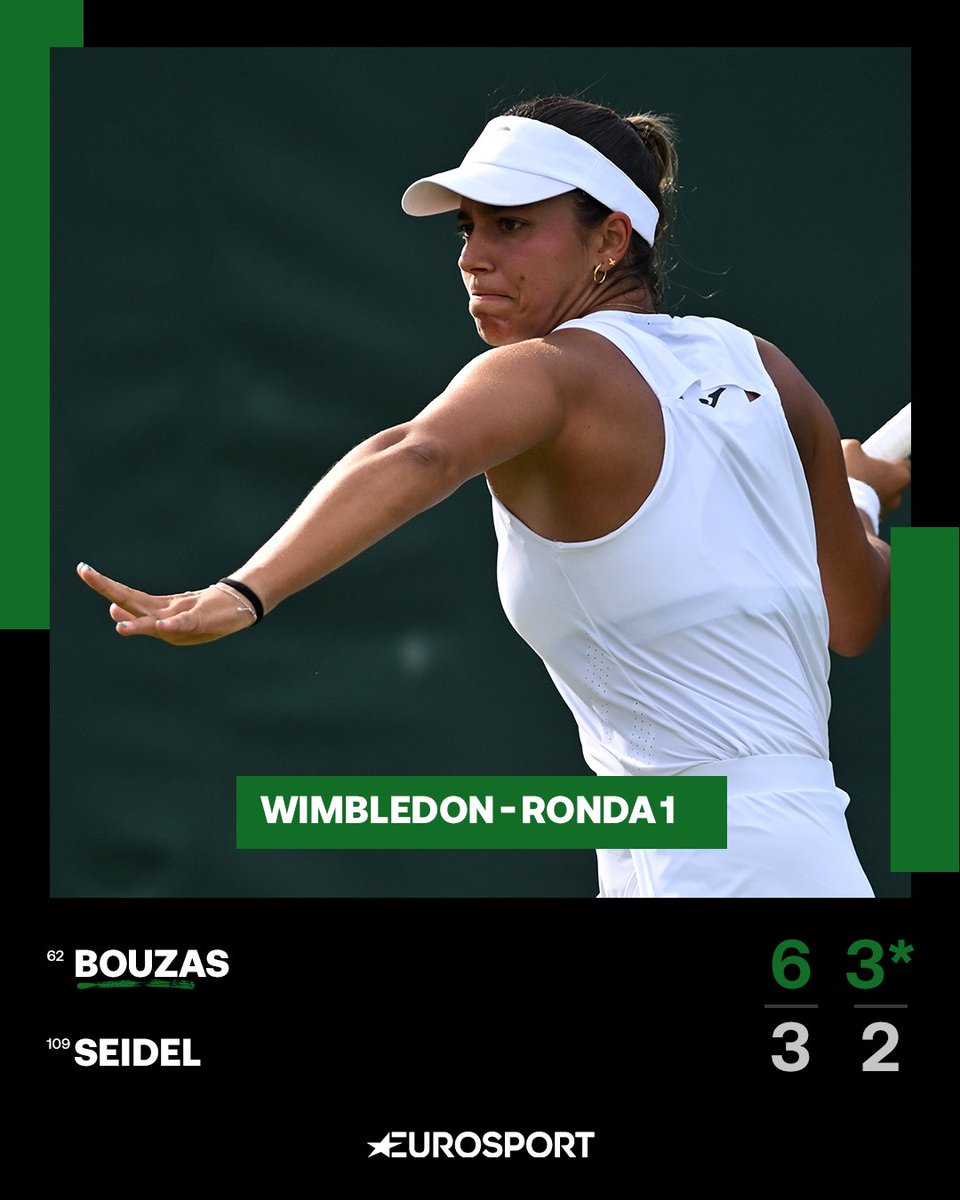 ⚡ Bouzas quiere dar de qué hablar en #Wimbledon

🇪🇸 <a href="/jessibouzasma/">Jessica Bouzas Maneiro</a> supera a Ella Seidel en dos sets y con retirada por lesión de la tenista alemana