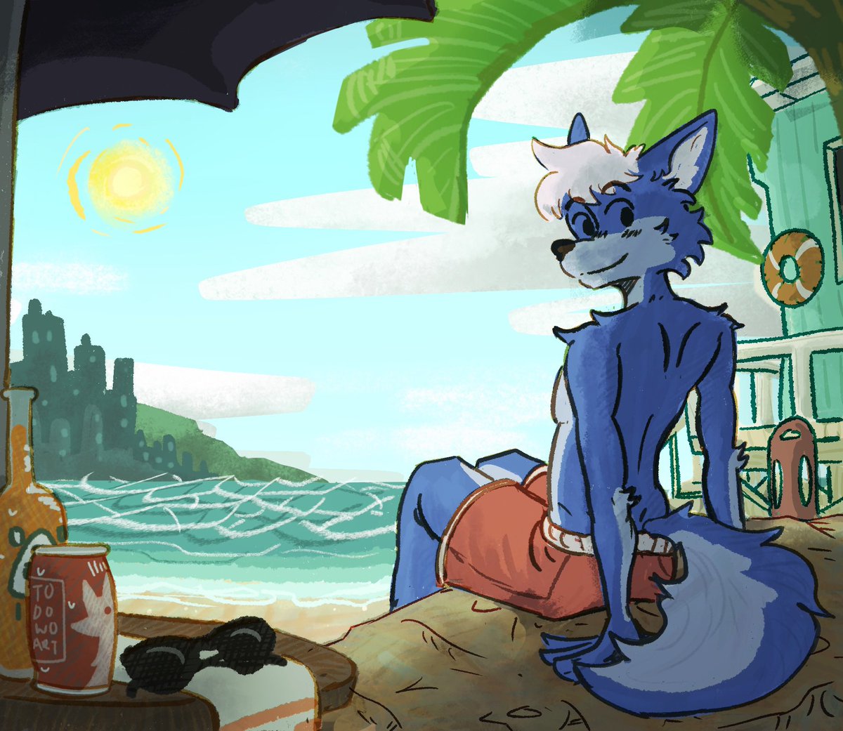 commission for @/mizureiwolf