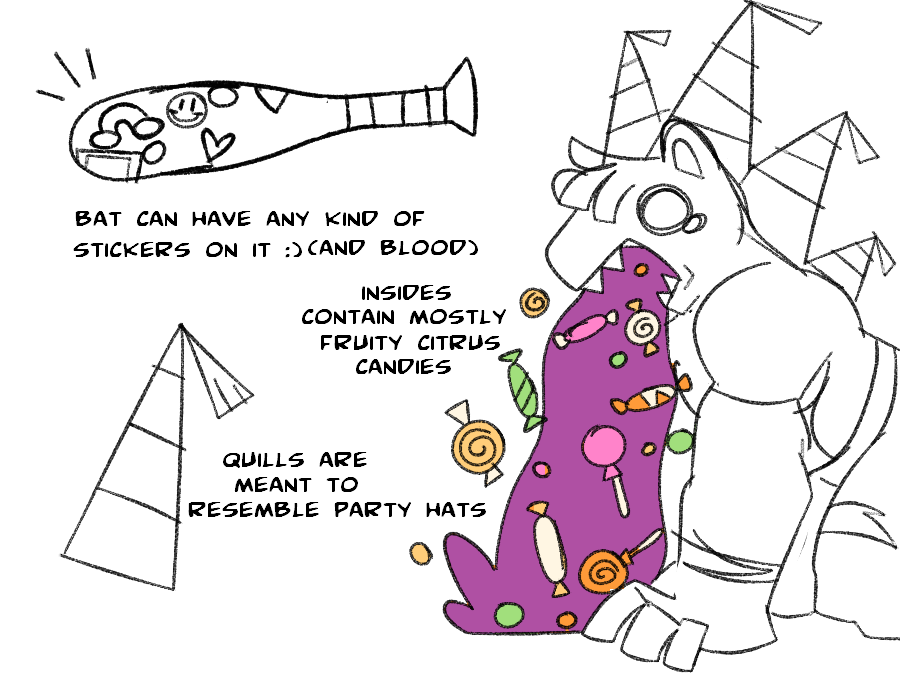 pinata oc idea i've been toying around with 🍭