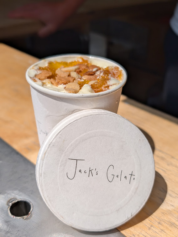 ACTcharity's tweet image. 🎉 Celebrate ACT's 30th with Jack's Gelato limited-edition Apple Caramel Tart! 🍏✨ Order online in July &amp;amp; support @CUH_NHS. £4/pint donated! Get yours at Jack’s Gelato, Bene’t St. 🥳🍦Scan the QR to order yours.  #ACT30