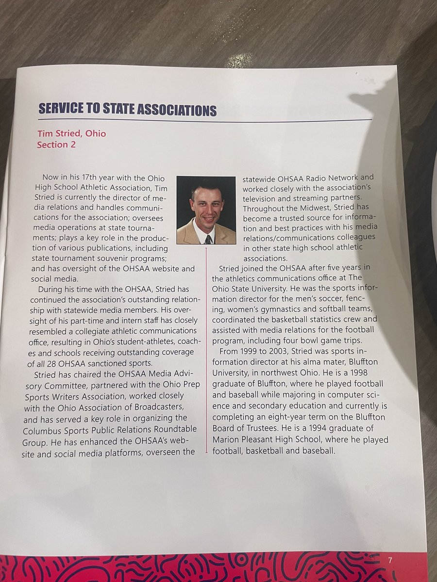 _nedab's tweet image. Congratulations to @OHSAASports
Tim Stried on receiving the @NFHS_Org Citation Award. Thank you for everything you do for the student-athletes, coaches, parents and administrators in Ohio.