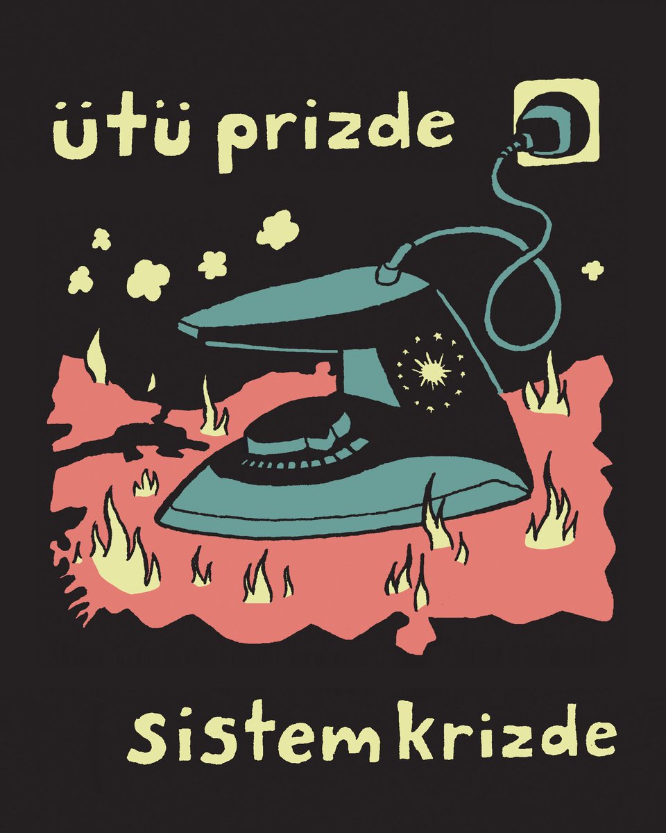 Ütü prizde, sistem krizde. 

Cem Dinlenmiş çizdi: