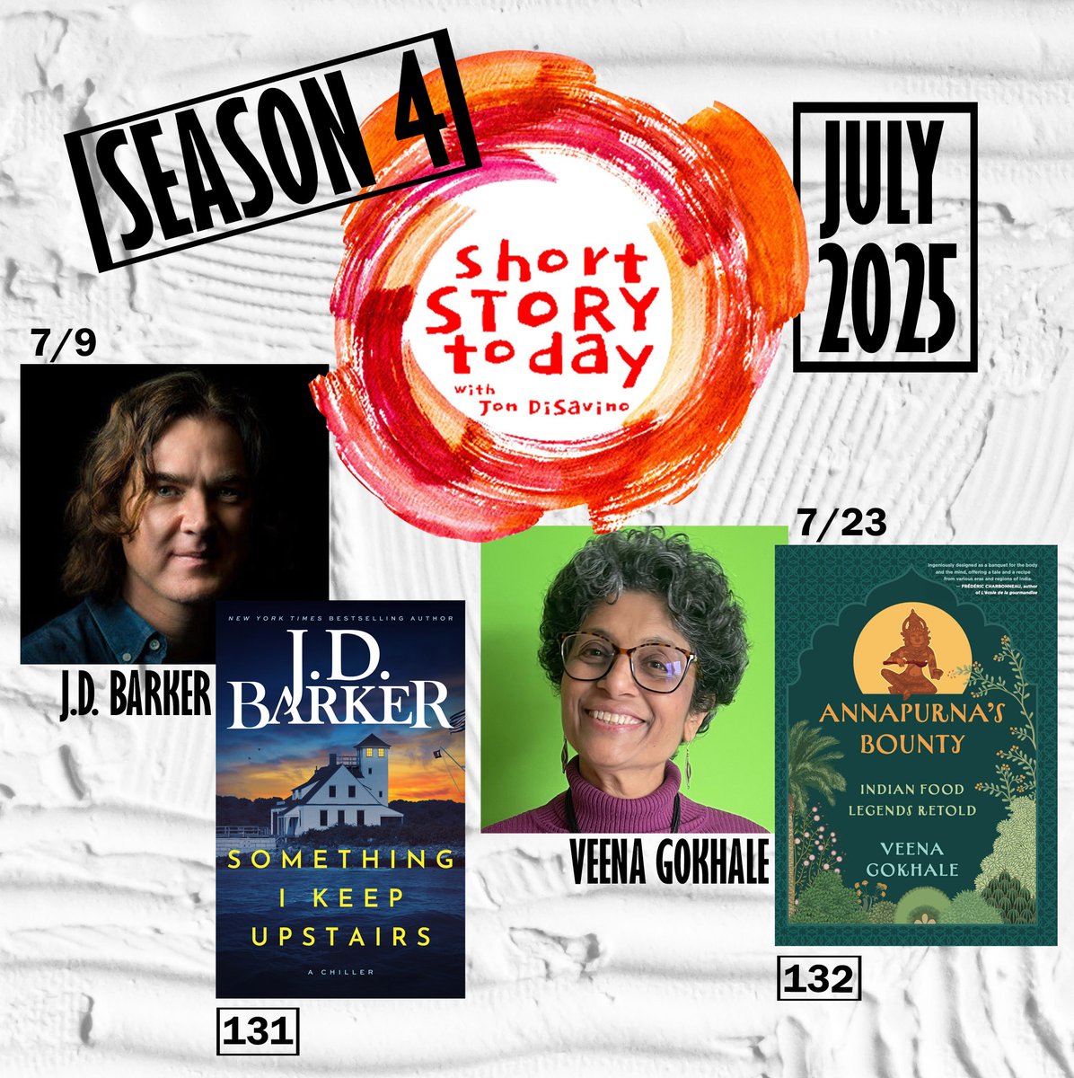 ShortStoryToday's tweet image. Season 4 continues in July with two more extraordinary authors in conversation about their new books. New Hampshire author J.D. Barker and Montreal author Veena Gokhale share their personal insights on writing literary fiction. shortstorytoday.com