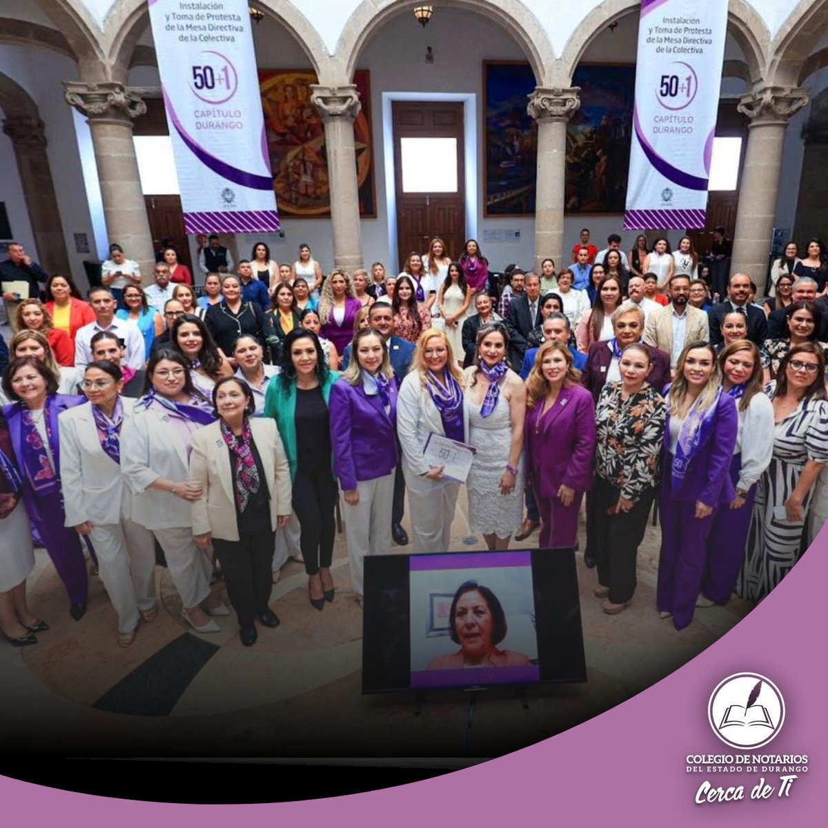Agradecemos la invitación que hiciera en días pasados a nuestro Colegio, el Colectivo 50+1 Capítulo #Durango, a la Toma de Protesta de su Mesa Directiva, deseándoles éxito durante su gestión.

¡Enhorabuena!

#NotariadoDurango
#CercadeTi
#NotariadoCercadeTi
#NotariadoMexicano
