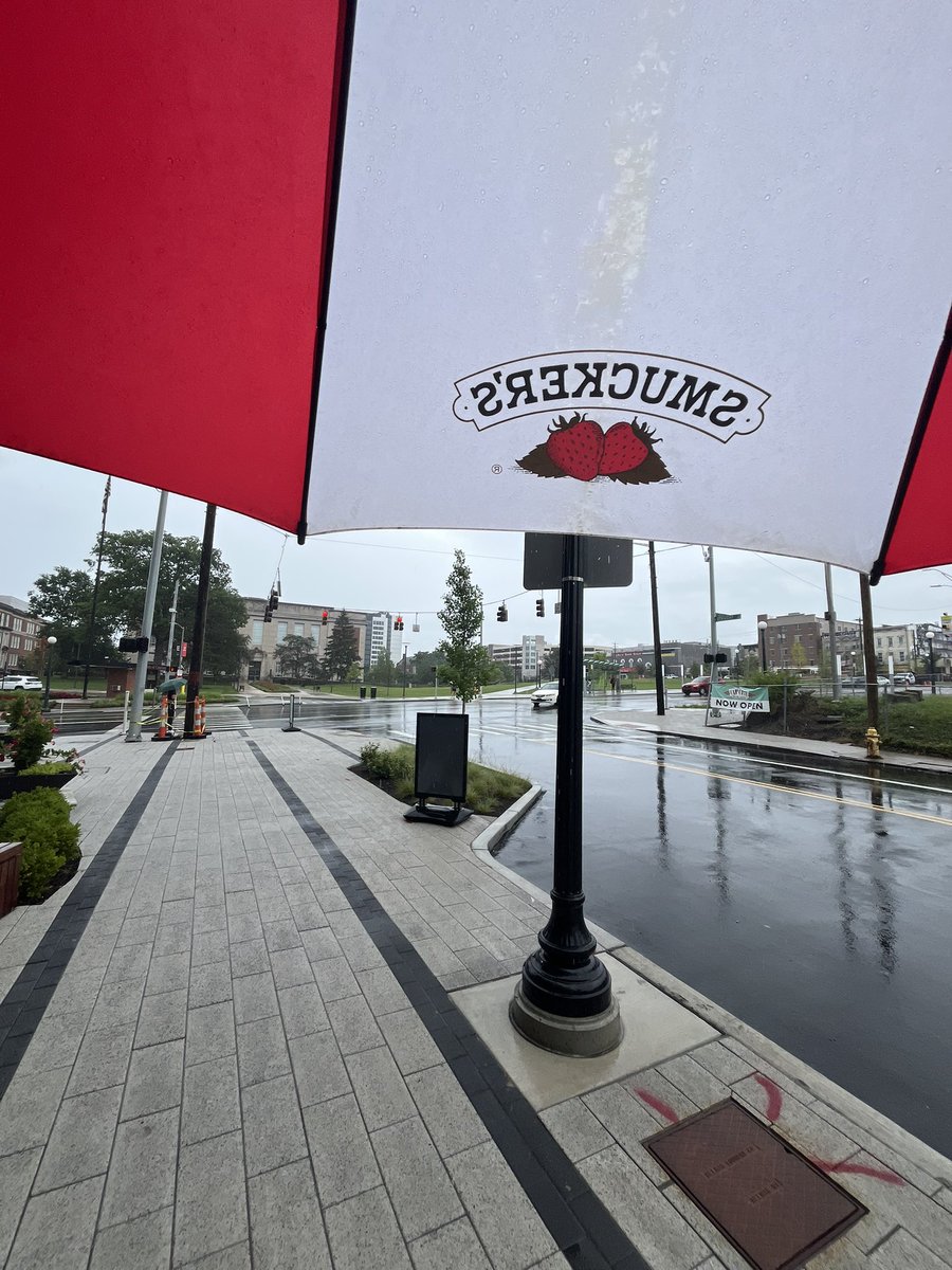 If you saw me taking a stroll with a Smuckers umbrella, no you didn’t
