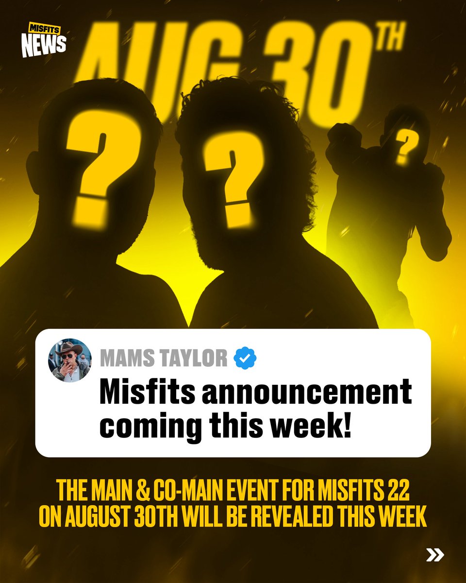 MisfitsBoxing's tweet image. Itโs OFFICIAL, Misfits 22 is on the wayโผ๏ธ
Check out the full Misfits News episode now on YouTube โถ๏ธ, Spotify ๐ง, and DAZN โก๏ธ youtu.be/FW6dINxKPRA?siโฆ