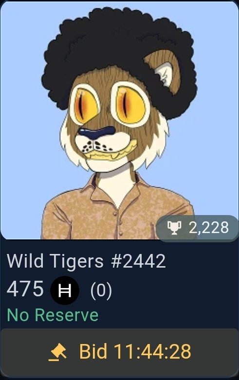 Less than 12 hours to go before this @wildtigers_nfts fate will be sealed. If nobody bids on him he will be burned in The Sacrifice Ritual next week along with around 50 other Wild Tigers. Do your part to rescue this beautiful species of NFT by placing a bid on <a href="/SentX_io/">SentX</a>