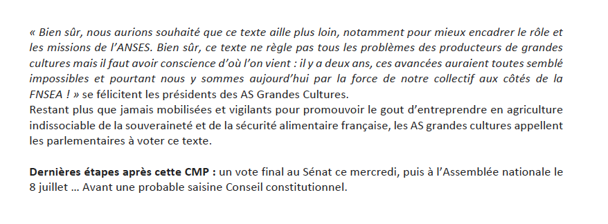 [#CPCommun] Une loi qui répond enfin aux principales attentes structurelles pour l'avenir des grandes cultures en France ! <a href="/AGPB_Cerealiers/">AGPB-Les Nouveaux Céréaliers</a> <a href="/AGPM_mais/">AGPM</a> <a href="/FopProducteurs/">FOP</a> <a href="/UNPT_FRANCE/">UNPT 🥔</a> 

🔗cgb-france.fr/wp-content/upl…