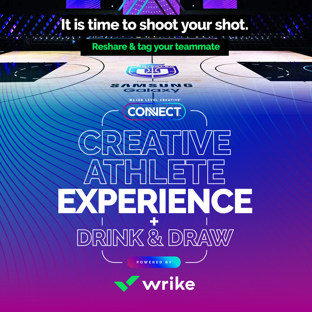 ✅ 3v3 Hoops Tourney
✅ 1v1 Logo Battle
✅ Networking Shoot-Around
✅ Cocktails &amp; Creatives

After Day 1 of MLC, throw on your favorite jersey and lace up your freshest kicks👟🔥

Shoot your shot with <a href="/wrike/">Wrike</a> at the <a href="/Unrivaledwbb/">Unrivaled Basketball</a> gym!

#MLCConnect #CreativeAthlete