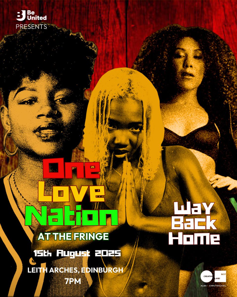 We’re delighted to reveal another incredible act for Be United Presents: One Love Nation!

Way Back Home is a newly formed supergroup featuring three amazing artists: Rue Cooper, Ziggy, and Viv Latifa.

For more information and tickets, visit: be-united.org.uk/one-love-natio…
