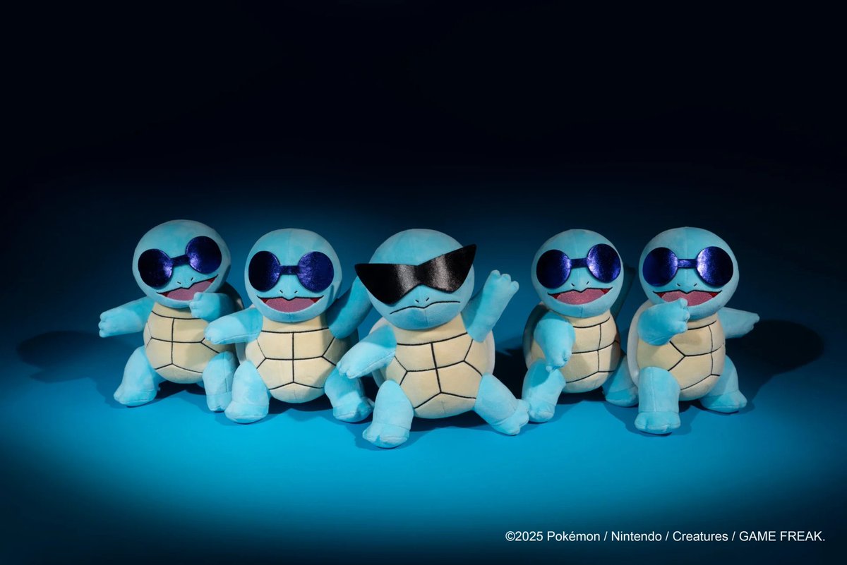 The Squirtle Squad is coming to life! <a href="/Jazwares/">Jazwares</a> will be releasing a special five-plushie set inspired by the iconic group of Squirtles from the anime. Each has a different pose. The set will be sold at SDCC for $100 🕶