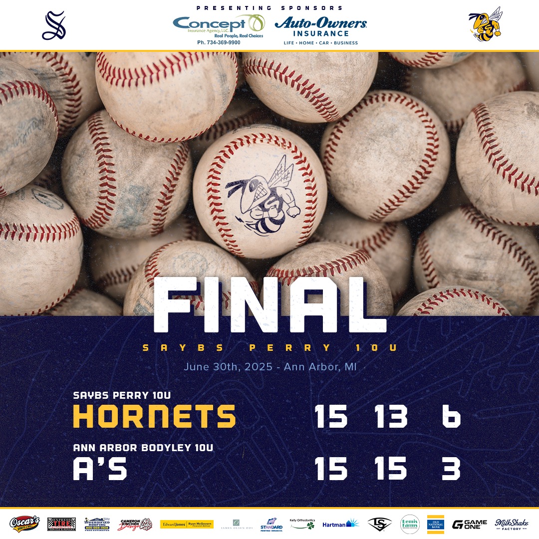SaybsPerry's tweet photo. KVBSA Game #13 at Ann Arbor - 6/30/2025

Saline 15, A2A 15 - The best played and most entertaining game to-date.  It was a "give a punch-take a punch" type of night.  Our boys FOUGHT hard and competed &amp; stayed level.   

Saline Perry: 21-10-1 Overall, 11-1-1 League

#SAYBSPerry https://t.co/CHjpLrV2xr