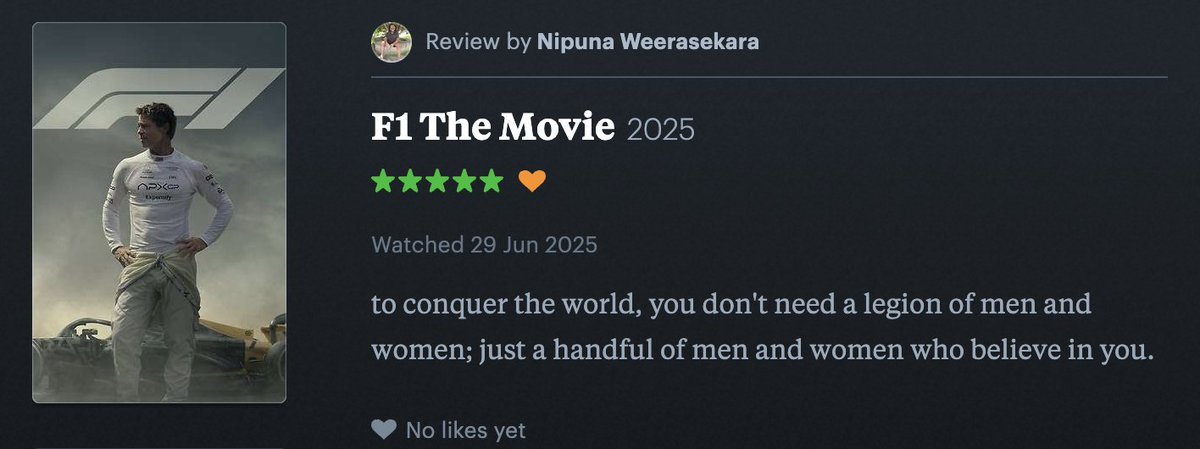 #F1TheMovie